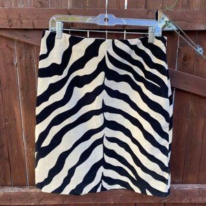 Zebra Print Mini Skirt